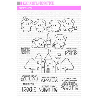 Clearly Besotted Clear Stamps - Puppy Love